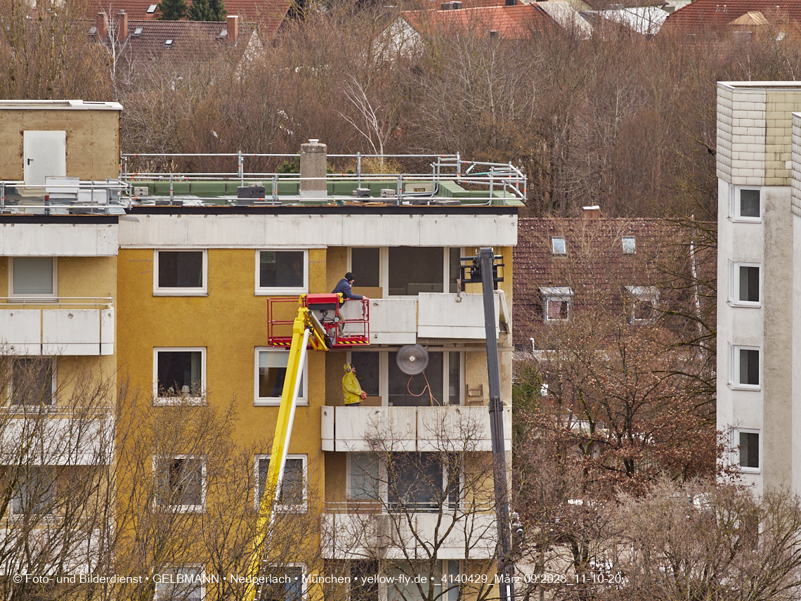 09.03.2023 - Fassadensanierung und Balkonentfernung am Karl-Marx-Ring 57c